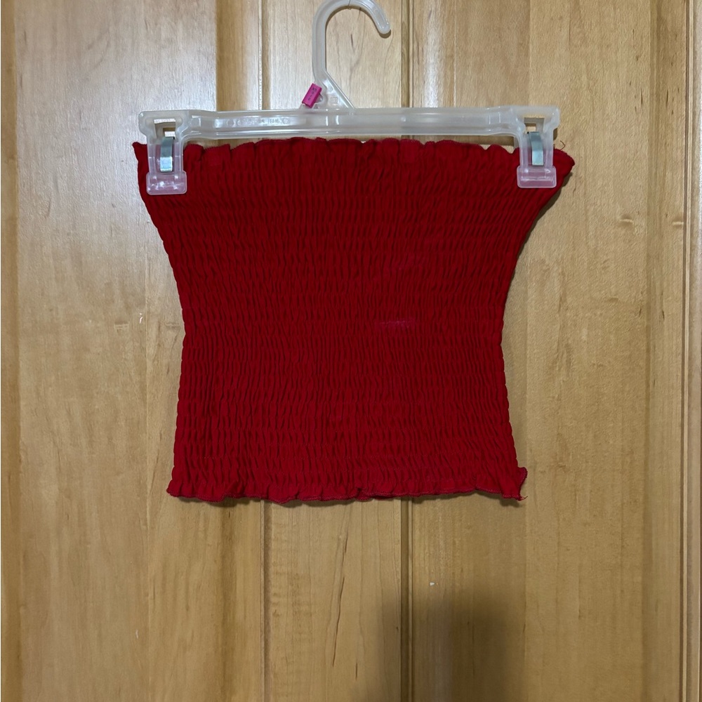 Red & Black & Purple Crop Top. Size XS/S